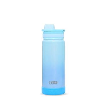 Imagem de TYESO - Copo Térmico 600ml Inox Garrafa com Cores Gradientes - Garrafa Térmica Adequada para Bebidas como Agua, Chá Gelado, Café e Granizados(Azul)