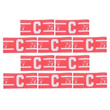 Imagem de Kit 10 Braçadeira Faixa Capitão 77 Impressão Digital Fechamento tiras 