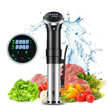 Imagem de Máquina Sous Vide Circulador de Imersão 1100 Watts Silencioso Tela LCD Controle Temperatura Preciso Cozinhador Precisão para Carne Peixe Ovos Legumes