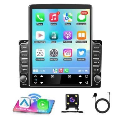 Imagem de Rádio estéreo automotivo para Chevrolet Impala/Tahoe/Suburban/Equinox/Malibu/Traverse/Impala/Colorado/Cruze para GMC Sierra/Yukon/Acadia/Terrain Universal 24.6 cm Double Din GPS Navi com câmera de