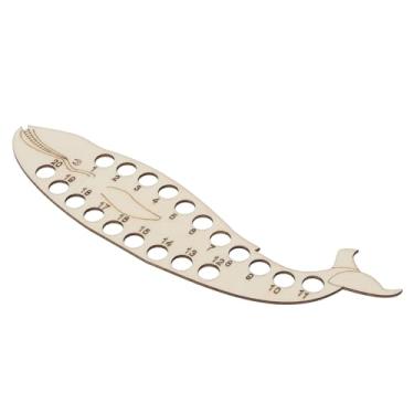 Imagem de SUNGOOYUE Suporte de Linha de Madeira para Ponto Cruz Em Forma de Animal para Reduzir Nós para Entusiastas da costura: Placa Organizadora de Linha de Bordado para Uso Doméstico (Baleia)