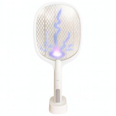 Imagem de Raquete Elétrica Luz UV Mata Mosquitos E Insetos 2Em1 - Generico