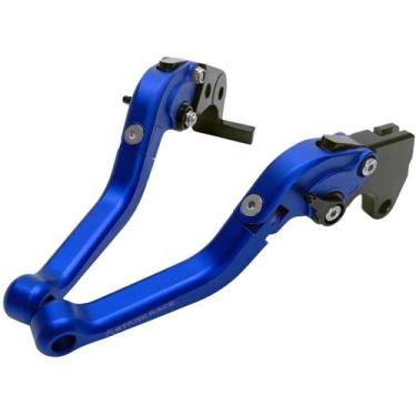 Imagem de Manete Dobrável Esportivo Gsxr 750 Srad 2005 E 2006 - Stark Race, Azul