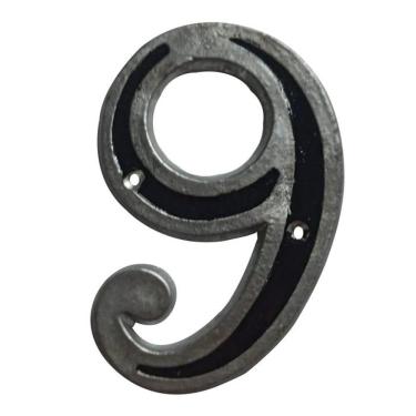 Imagem de Número Residencial De Alumínio - Fundição Petropolis Nº9