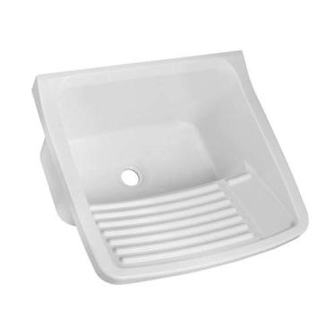 Imagem de Tanque Plástico 22 Litros Branco Astra - Altura 28cm Largura 43cm Comprimento 49cm