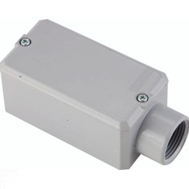 Imagem de Condulete Fixo 3/4" Tipo "e" - Com Tampa / Rosca Bsp / Com Pintura Eletrostática A Pó Tramontina