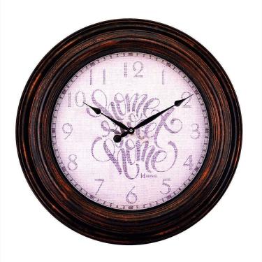 Imagem de Relógio Parede Herweg Gigante Envelhecido 60cm Ferrugem 4603 Ipê