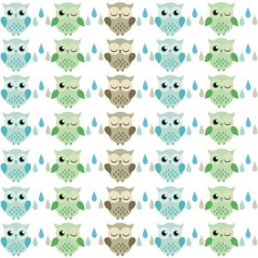 Imagem de Papel De Parede Infantil Corujas