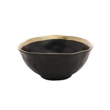 Imagem de Bowl Em Porcelana Dubai 450ml Wolff Preto E Dourado