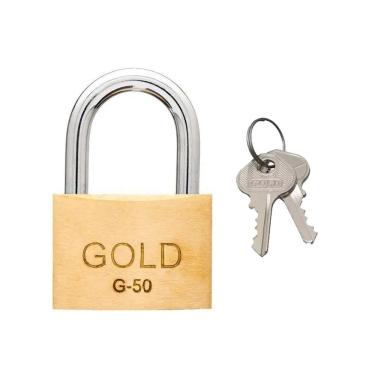 Imagem de Cadeado 50mm Latão Gold Gcc200007