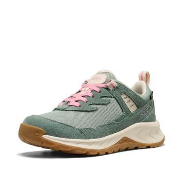 Imagem de KEEN Tênis de caminhada unissex infantil Hightrail de altura baixa, durável, leve, respirável e impermeável, Lily Pad/Cashmere Rose, 18