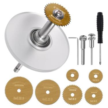 Imagem de Cortador de tubo interno para PVC, ABS, tubos de plástico com 6 lâminas de serra, disco guia e haste sextavada de 6 mm - cortador interno de tubo de plástico ABS cortador interno para cobre, alumínio