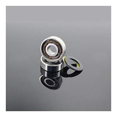 Imagem de Rolamento cerâmico híbrido 608 2RS ABEC-7 8x22x7mm Rolamentos de esferas de nitreto cerâmico série Pro 608RS Si3N4