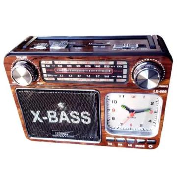 Imagem de Rádio Portátil Retro Bluetooth Le-666 Lelong Novo