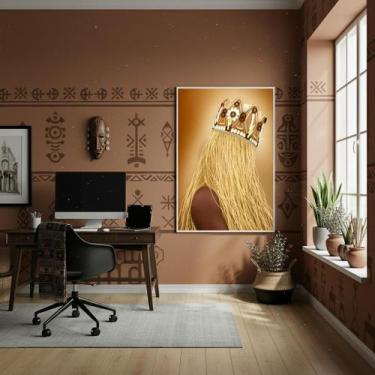 Imagem de Quadro Decorativo Oxum - Orixá Dos Rios E Lagos - 70X50Cm - Quadros On