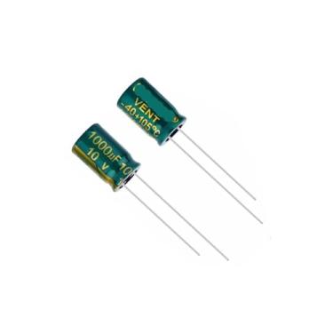Imagem de 20 peças 10V1000UF 8x12mm 8 * 12 mm alta frequência baixa resistência potência placa-mãe capacitores eletrolíticos longa vida útil