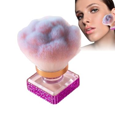 Imagem de Pincel de blush para bochechas, pincel de maquiagem para pó solto, ferramenta de maquiagem para limpeza de unhas, manicure, pedicure, contorno, realce
