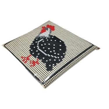 Imagem de Kit para iniciantes em bordado em tela, incluindo fios, agulhas e manual de tapeçaria com meia agulha(009)