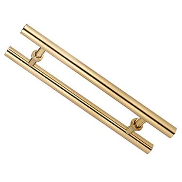 Imagem de Maçaneta de porta deslizante galvanizada, ferragens de maçaneta de celeiro durável de beleza, celeiro de armazém, puxador de porta push pull com acessórios/estilo 1/80 cm/31,4 pol