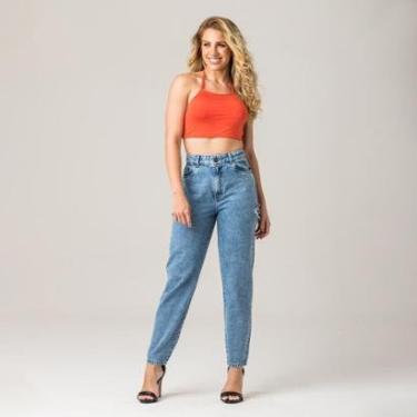 Imagem de Calça Mom Jeans Feminina Moderna Zune-Feminino
