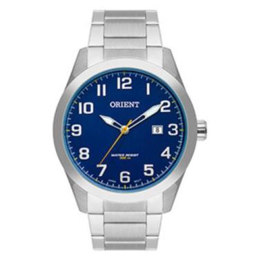 Imagem de Relógio Masculino Orient MBSS1360  Analógico Redondo, Azul