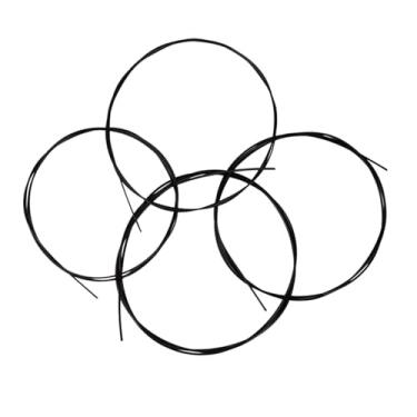 Imagem de Sonew Strings de Ukulele 4pcs/set Uklele, Material de Nylon Branco Uke Com 3 Cores para Opção, ótimo Substituto para Suas Cordas Antigas de Ukulele, Oferecendo Sons Claros e Brilhantes, (BLACK)