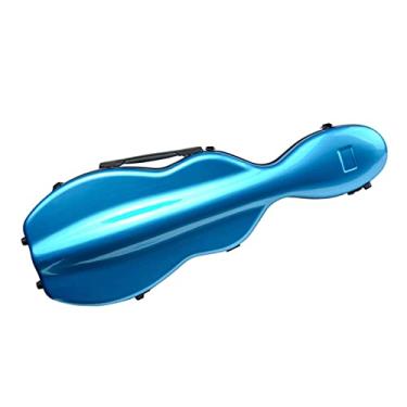 Imagem de Estojo De Violino Azul Tamanho 4/4 Estojo Rígido De Violino Composto De Fibra De Carbono Com Alças De Ombro Tamanho Completo Estojo de Violino