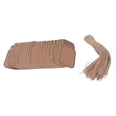 Imagem de YOUTHINK Etiquetas de Papel Kraft Com Corda para Presentes de Dia Dos Namorados e Natal, Etiquetas Duráveis ​​de Artesanato Diy Adequadas para Casamentos e Decoração de Feriados