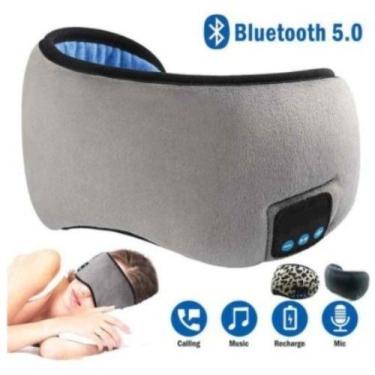 Imagem de Máscara Para Dormir Musical Com Fone Bluetooth Óculos Smart - oem