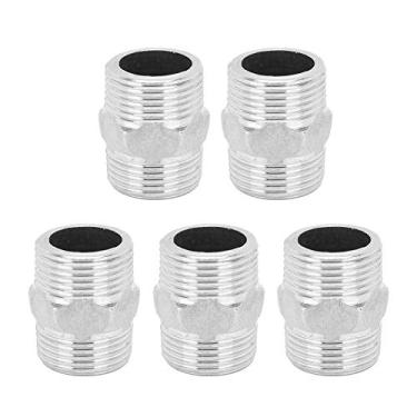 Imagem de Phefop G3/4in Macho para G3/4in Macho Encanta Adaptador de Conector de Mamilo de Aço Inoxidável Durável Encaixe de Tubulação para Aquecimento de água e Gás Combustível