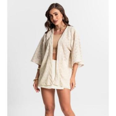 Imagem de Kimono Endless Em Tricot Feminino-Feminino