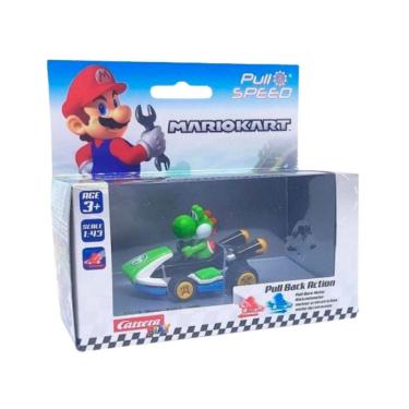 Imagem de Miniatura Carrinho Mario Kart Fricção 1:43 Yoshi - Carrera