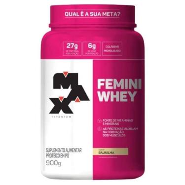Imagem de Proteína Feminina Femini Whey (900g) - Max Titanium-Unissex