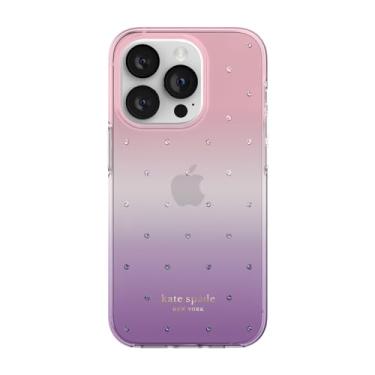 Imagem de Kate Spade New York Capa rígida protetora compatível com Apple iPhone 14 Pro - Ombre Pin Dot [KSIPH-223-PDOVPK]