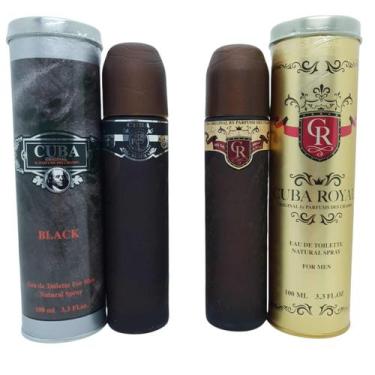 Imagem de Perfume Cuba Black + Cuba Royal Masculino Importado 100 ml - Cuba Pari