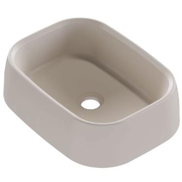 Imagem de Cuba 43cm Sintética Tera Baunilha Fosco - P103468 - COZIMAX