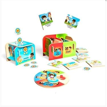 Imagem de Jogo Educativo “Pode e Não Pode” – Brinquedo em MDF c/Roleta – Ensina Regras e Tomada de Decisão – Ideal para Crianças a Partir de 5 Anos