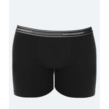 Imagem de Cueca Boxer Masculina Lupo-34091, Preto, M