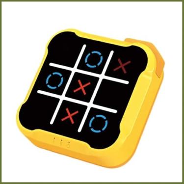 Imagem de Jogo da Velha Eletrônico Tic Tac Toe 3 em 1 com Luz Sons Brinquedo Educativo Infantil Compacto e Portatil Console Jogo da Memória