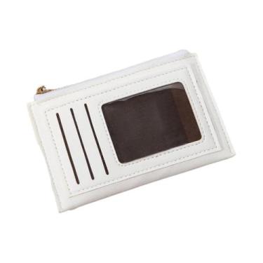 Imagem de Carteira De Moedas Ultrafina Minimalista Em Couro PU, Portátil E Multi