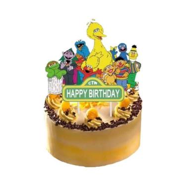 Imagem de Decorações De Festa De Aniversário Infantil Do Sesame Street, Utensíli