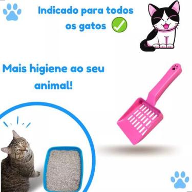 Imagem de Pá Para Coleta De Fezes Cocô Cães Gatos E Uso em Caixa De Areia Higiên