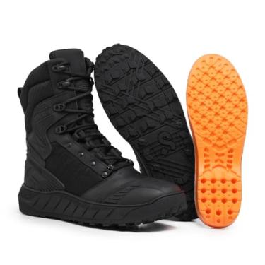 Imagem de Bota Masculina Coturno Militar Cano Alto Commander em Couro Genuíno (Preto, BR, BR, Adulto, Numérico, 37)