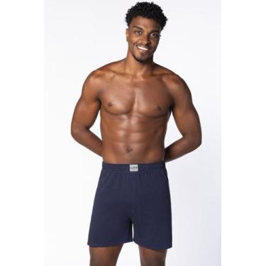 Imagem de Cueca Samba Canção Adulto Algodão Lupo 18611, P, Marinho