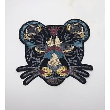 Imagem de Generic Patch de aplique bordado de animal com cabeça de leopardo para roupas, jaquetas DIY, coletes, moletons, camisetas (tipo-1), 27389673486