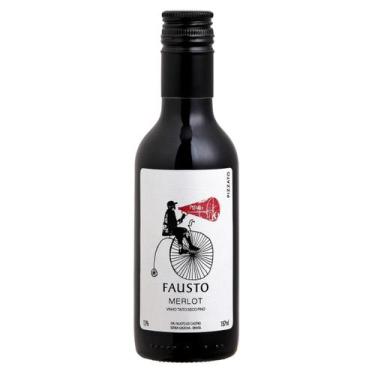 Imagem de Vinho fausto merlot 187ml - Pizzato
