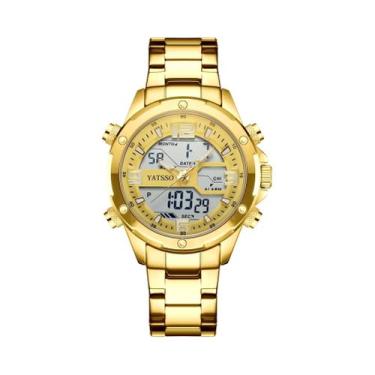 Imagem de Relógio Híbrido Masculino De 45mm Com Display Digital Quartz, Ponteiro