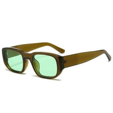 Imagem de Óculos de Sol UV400 - Cores Vibrantes, Pernas Largas, Estilo Punk, para Homens e Mulheres, Esportes ao Ar Livre, Corrida, Ciclismo, Verde