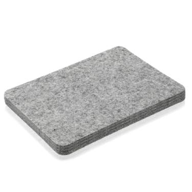 Imagem de Almofada de feltragem de agulha, almofada de esponja cinza, 7 × 9 em almofadas de feltro de agulha para qualquer material de feltragem de lã