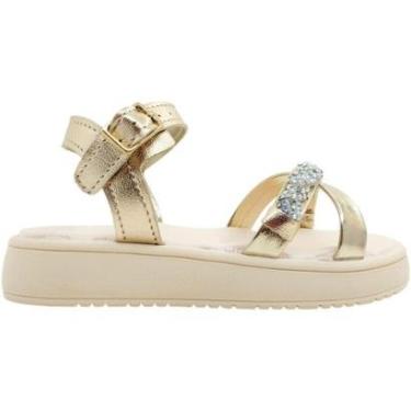 Imagem de Sandália Infantil Kidy Papete Strass Conforto Feminina-Feminino